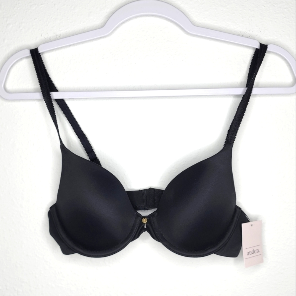 Auden NWT Lightly Line Bra Black 32B